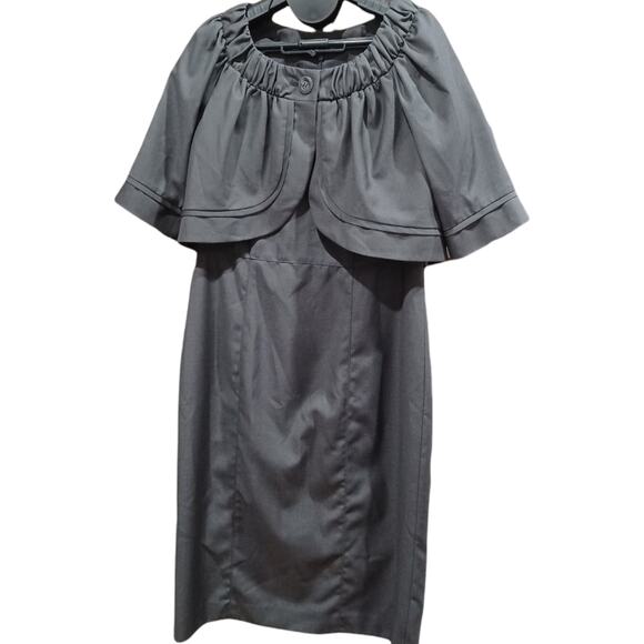 NINE WEST 2-Piece Power Suit, Crop Jacket & Sleeveless Dress SIZE 6 - Picture 6 of 11